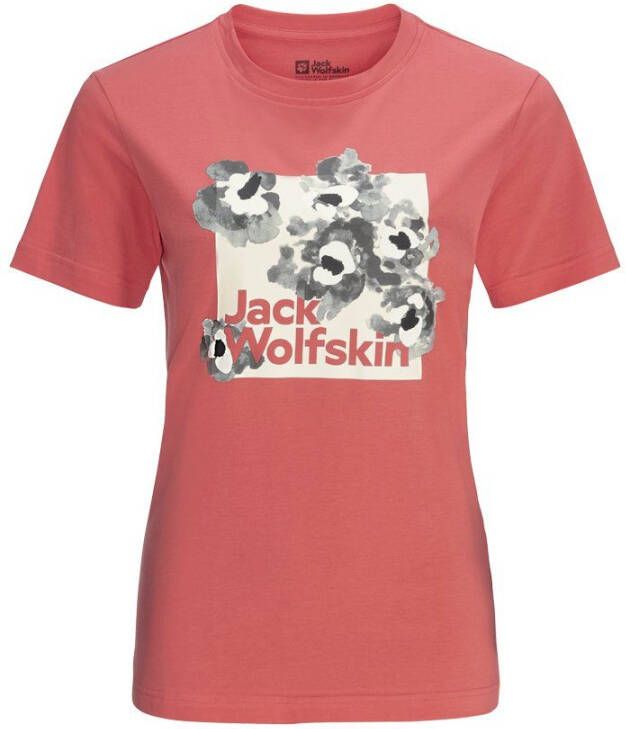 Jack Wolfskin Florell Box T-Shirt Women Dames T-shirt van biologisch katoen XS faded rose faded rose - Foto 4