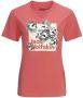 Jack Wolfskin Florell Box T-Shirt Women Dames T-shirt van biologisch katoen XS faded rose faded rose - Thumbnail 4