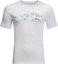 Jack Wolfskin Peak Graphic T-Shirt Men Functioneel shirt Heren 3XL wit white cloud - Thumbnail 4