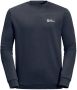 Jack Wolfskin Essential Crewneck Men Sweatshirt van biologisch katoen Heren 3XL blue night blue - Thumbnail 4
