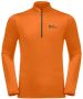 Jack Wolfskin SKY Thermal HZ Men Functioneel shirt met lange mouwen Heren L oranje blood orange - Thumbnail 5