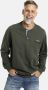 Jan Vanderstorm longsleeve Plus Size Viljar met textuur olijfgroen - Thumbnail 2