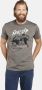 Jan Vanderstorm T-shirt TAIT Plus Size met printopdruk olijfgroen bruin - Thumbnail 2