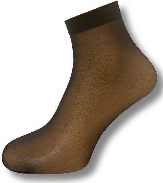 Janastyle Fijne sokjes Silk-Feeling sokjes Universele maat aangenaam draaggevoel 20 DEN drukvrije tailleband (7 paar)