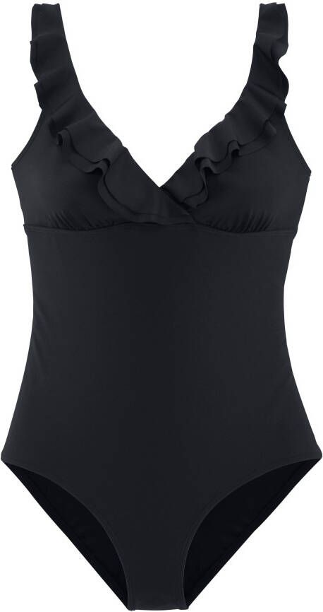 Jette Joop Badpak met elegante ruche en modellerend effect