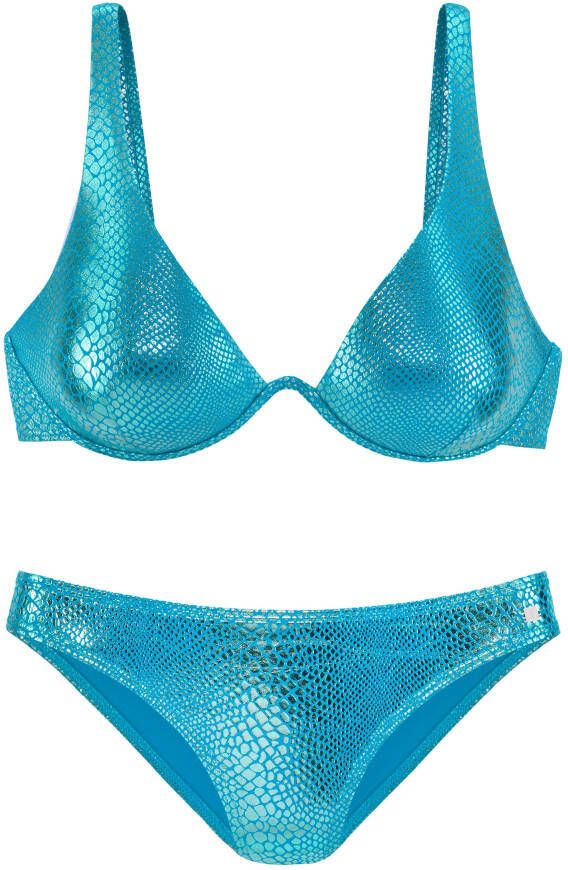Jette Joop Beugelbikini met modieuze glanscoating