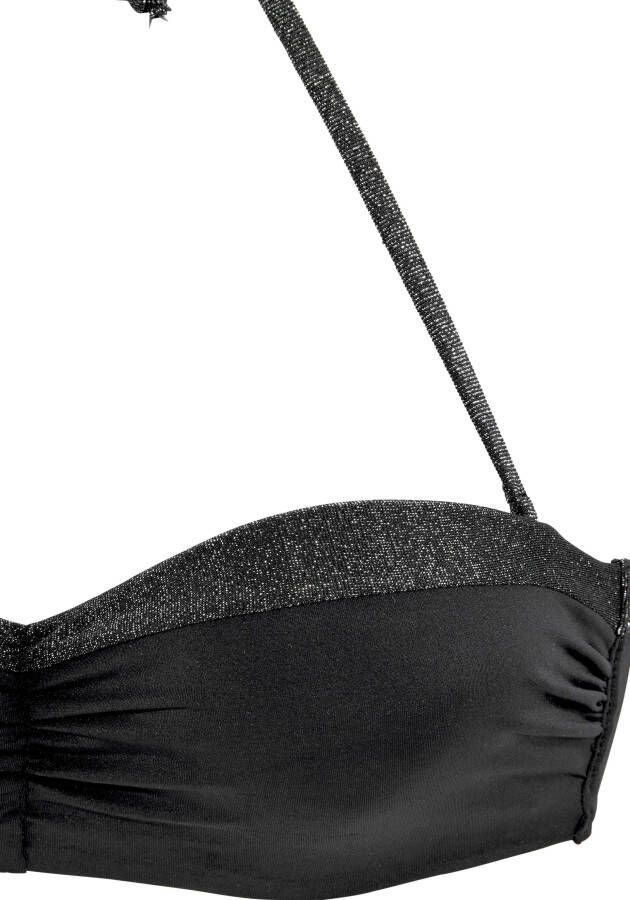 Jette Joop Beugelbikini in bandeaumodel met glinsterende inzetten