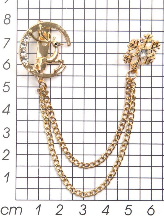Firetti Broche Sieraad cadeau broche ketting sneeuwvlok maan hert