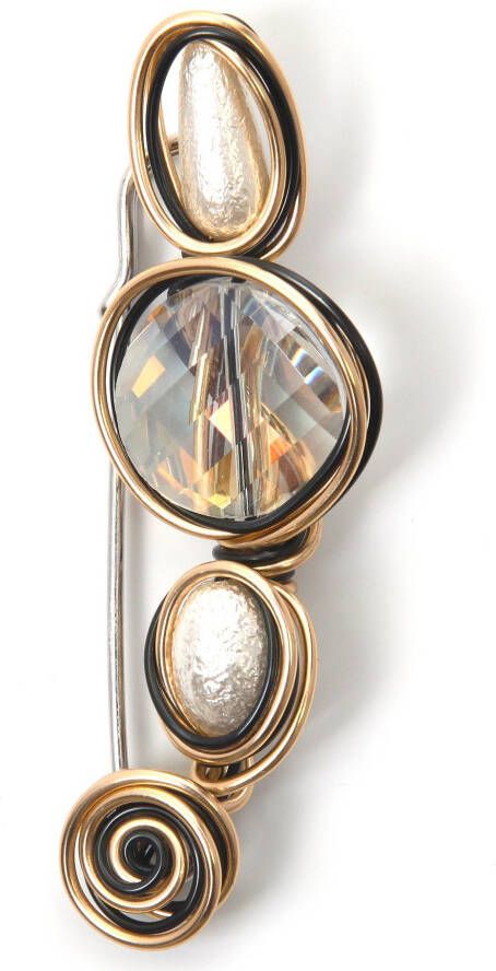 Firetti Broche Sieraad cadeau speldjuweel tricolor