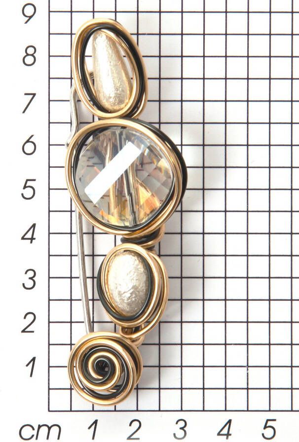 Firetti Broche Sieraad cadeau speldjuweel tricolor