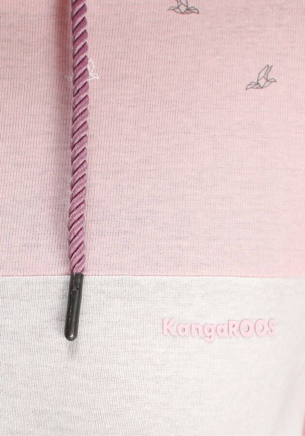 KangaROOS Capuchonshirt in een trendy colourblocking-design