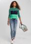 KangaROOS Capuchonshirt Lange mouwen zeer figuurvolgend met colourblocking-look - Thumbnail 4