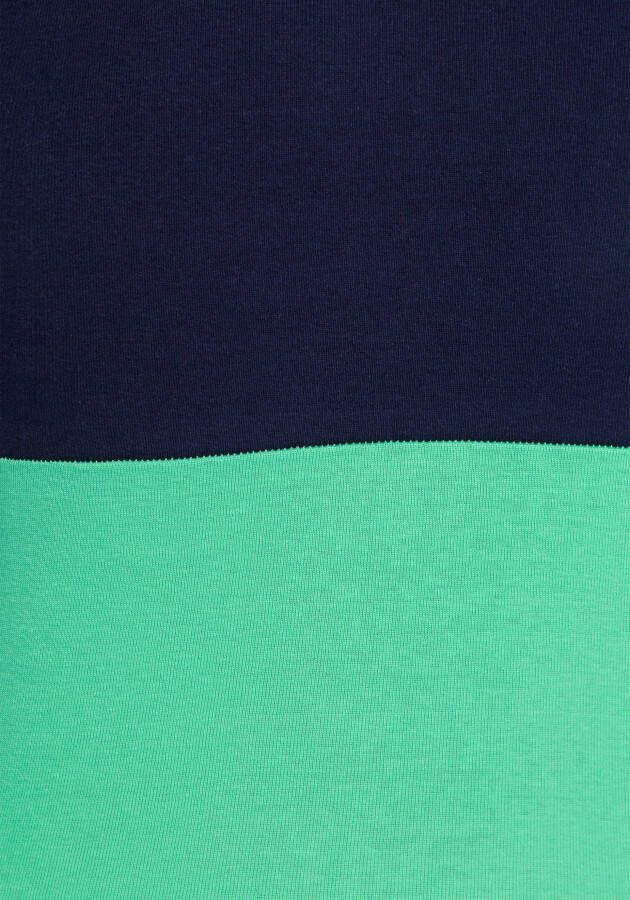 KangaROOS Capuchonshirt Lange mouwen zeer figuurvolgend met colourblocking-look