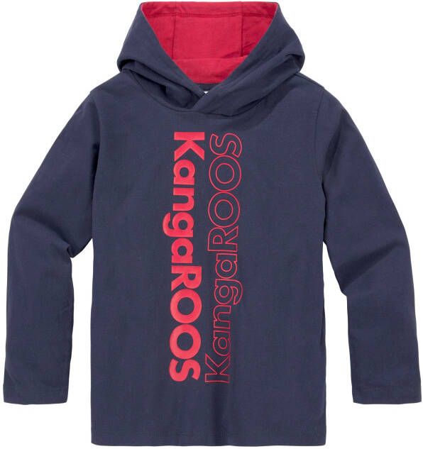 KangaROOS Capuchonshirt Kleine jongens Lange mouwen basic pasvorm bedrukt van 100% katoen