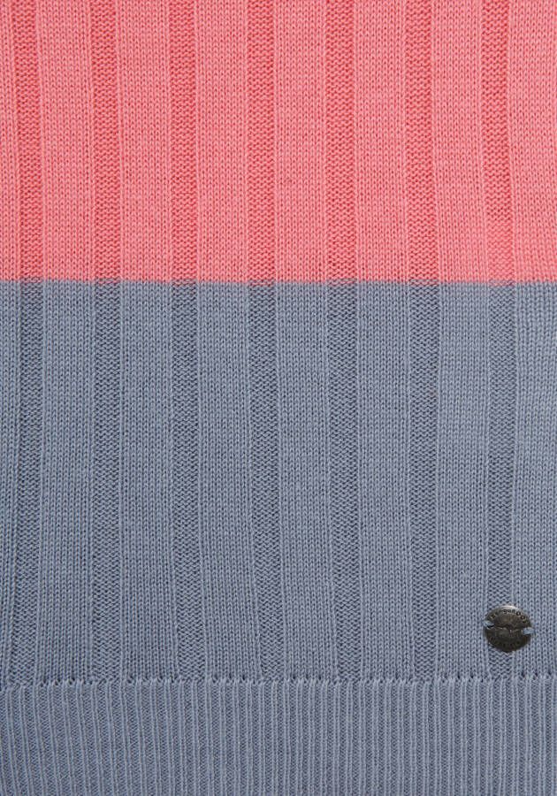KangaROOS Capuchontrui met trendy colorblocking in verschillende streepbreedtes