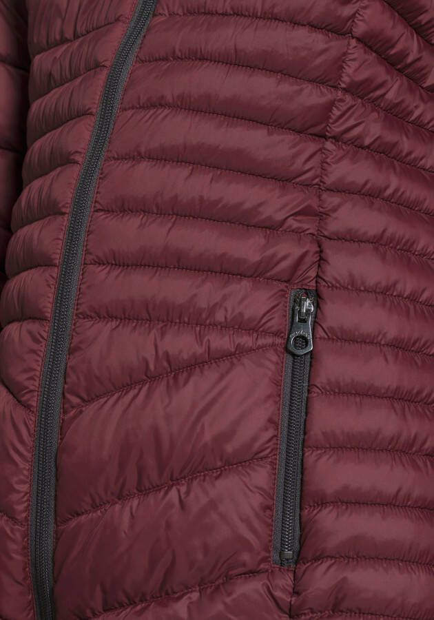 KangaROOS Gewatteerde jas met opvallend stikselmotief en hoge opstaande kraag nieuwe collectie