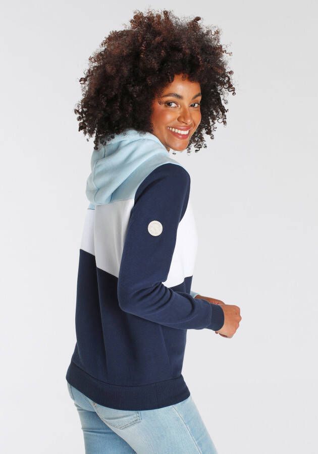 KangaROOS Hoodie Lange mouwen losse pasvorm colourblocking-look