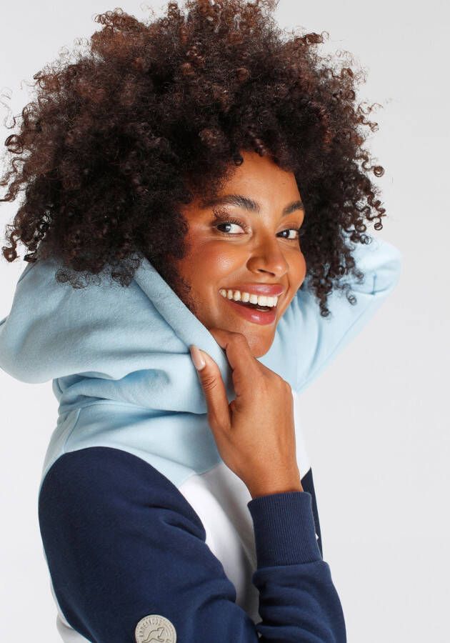 KangaROOS Hoodie Lange mouwen losse pasvorm colourblocking-look