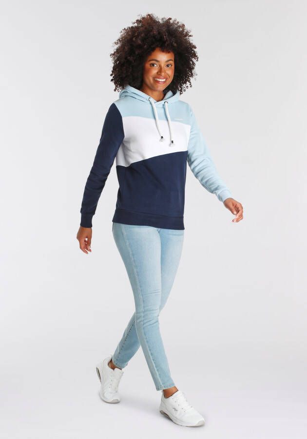 KangaROOS Hoodie Lange mouwen losse pasvorm colourblocking-look