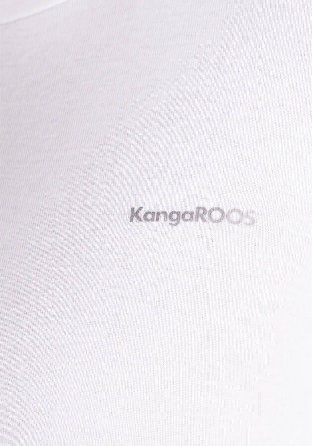 KangaROOS Longsleeve met opstaande kraag & contrasterende naden nieuwe collectie