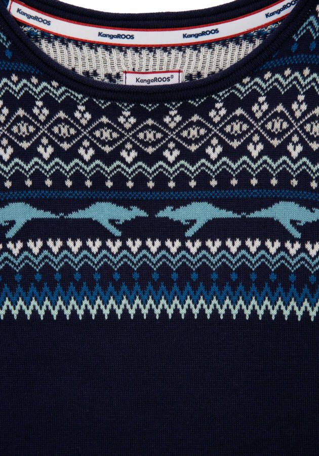 KangaROOS Noorse trui in een winters design