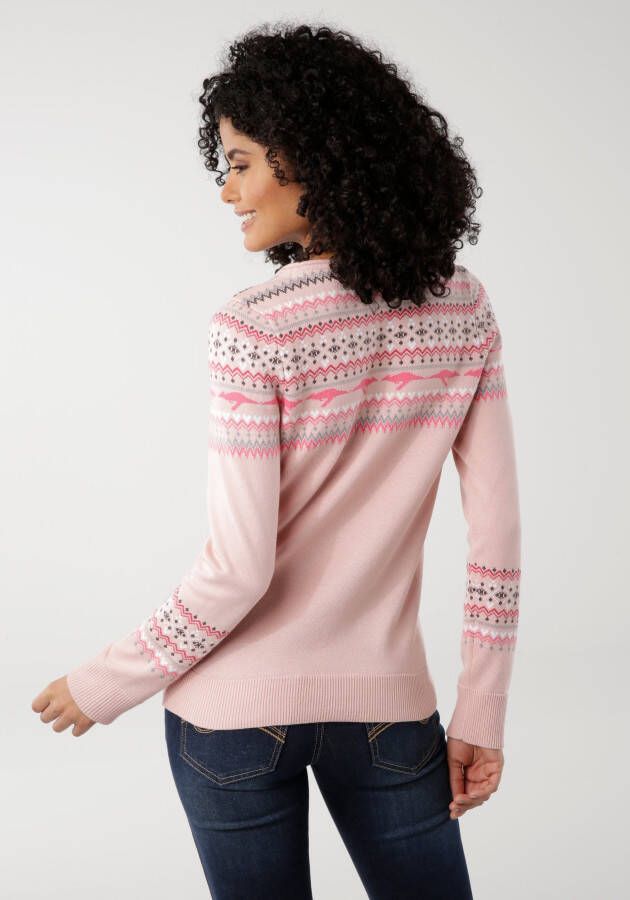 KangaROOS Noorse trui in een winters design