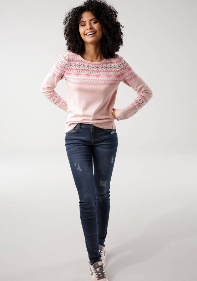 KangaROOS Noorse trui in een winters design