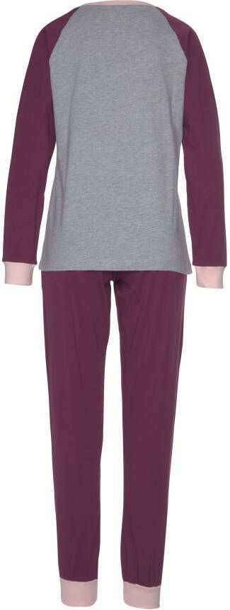 KangaROOS Pyjama met contrastkleurige raglanmouwen (2-delig 1 stuk)