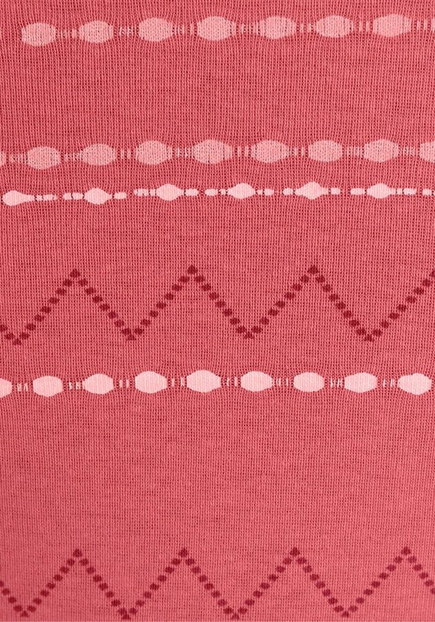 KangaROOS Shirt met lange mouwen in een modieus zigzag gestreept design