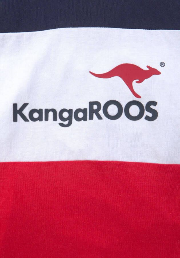 KangaROOS Shirt met lange mouwen Colourblocking in colourblocking-design