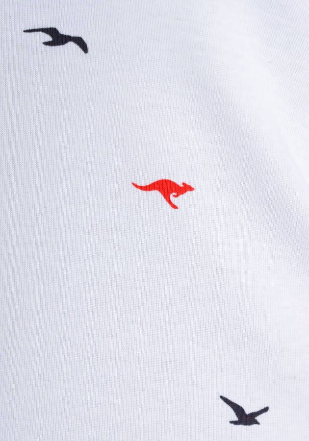 KangaROOS Shirt met lange mouwen met hanzeprint all-over (1-delig)