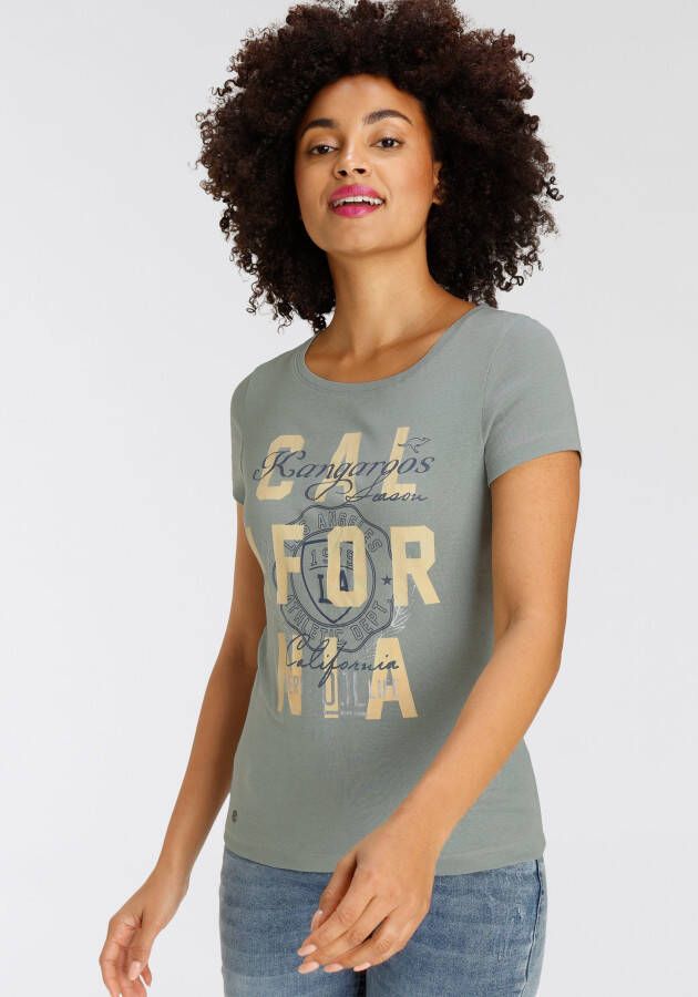 KangaROOS Shirt met print met logo print in california style