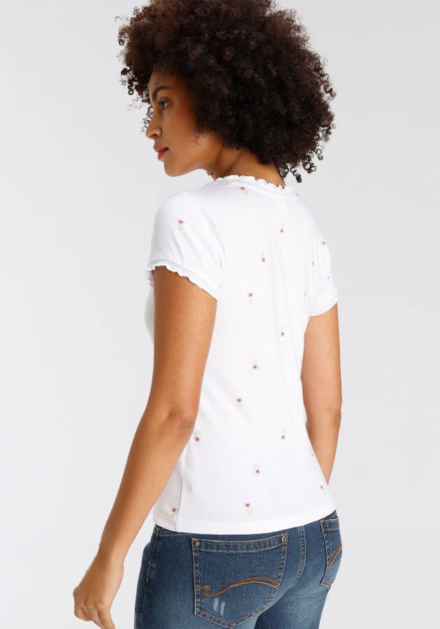 KangaROOS Shirt met korte mouwen korte mouw figuuraccentuerend van katoen