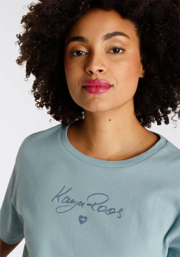 KangaROOS Sweatshirt in een modern ontwerp met korte mouwen en grote merkprint