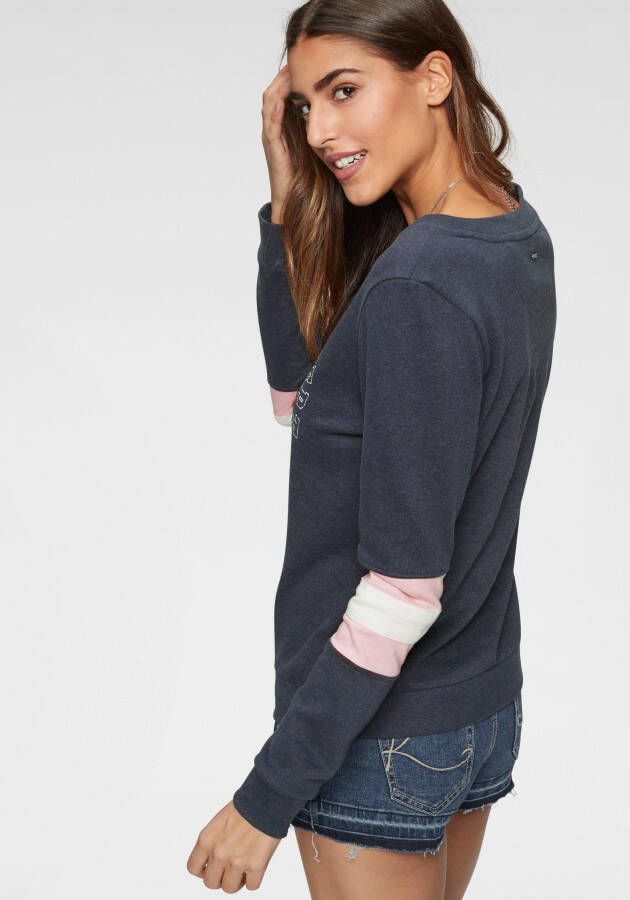 KangaROOS Sweatshirt met sportieve contrastinzetten op de mouwen
