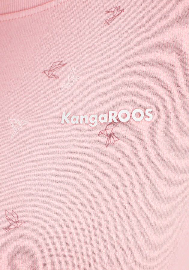 KangaROOS Shirt met korte mouwen met trendy all-over print