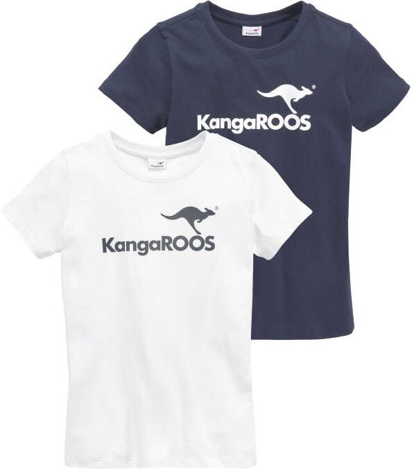 KangaROOS T-shirt met logoprints (set)