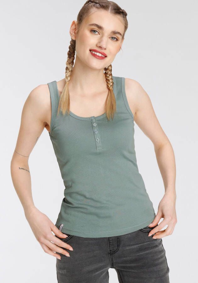 KangaROOS Tanktop één met en één zonder knoopsluiting (2-delig Set van 2)