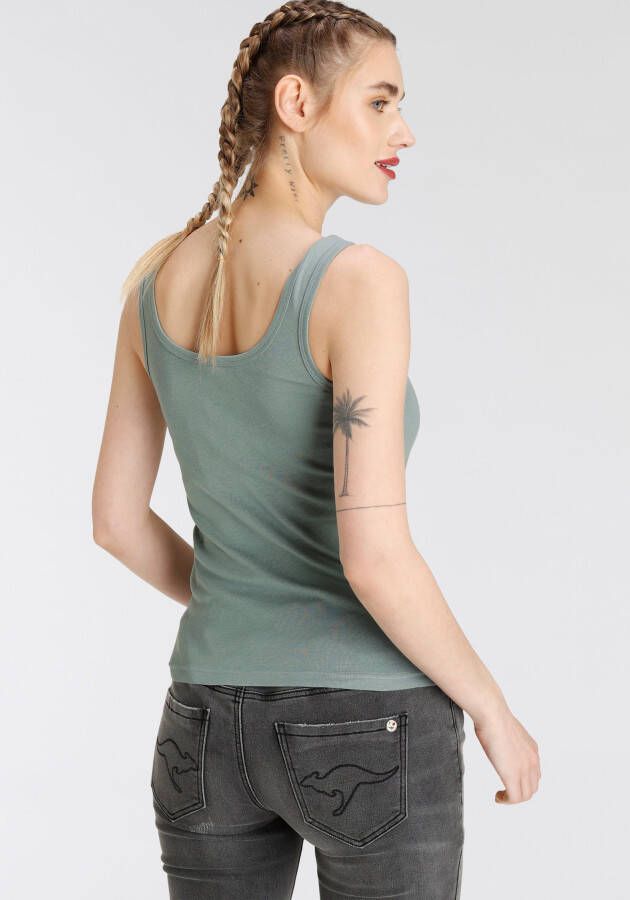 KangaROOS Tanktop één met en één zonder knoopsluiting (2-delig Set van 2)