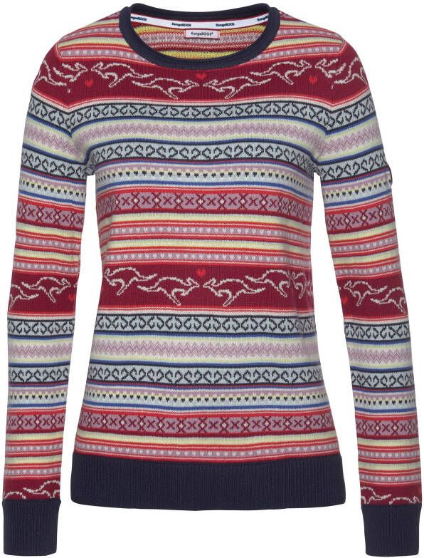 KangaROOS Noorse trui van jacquard-tricot