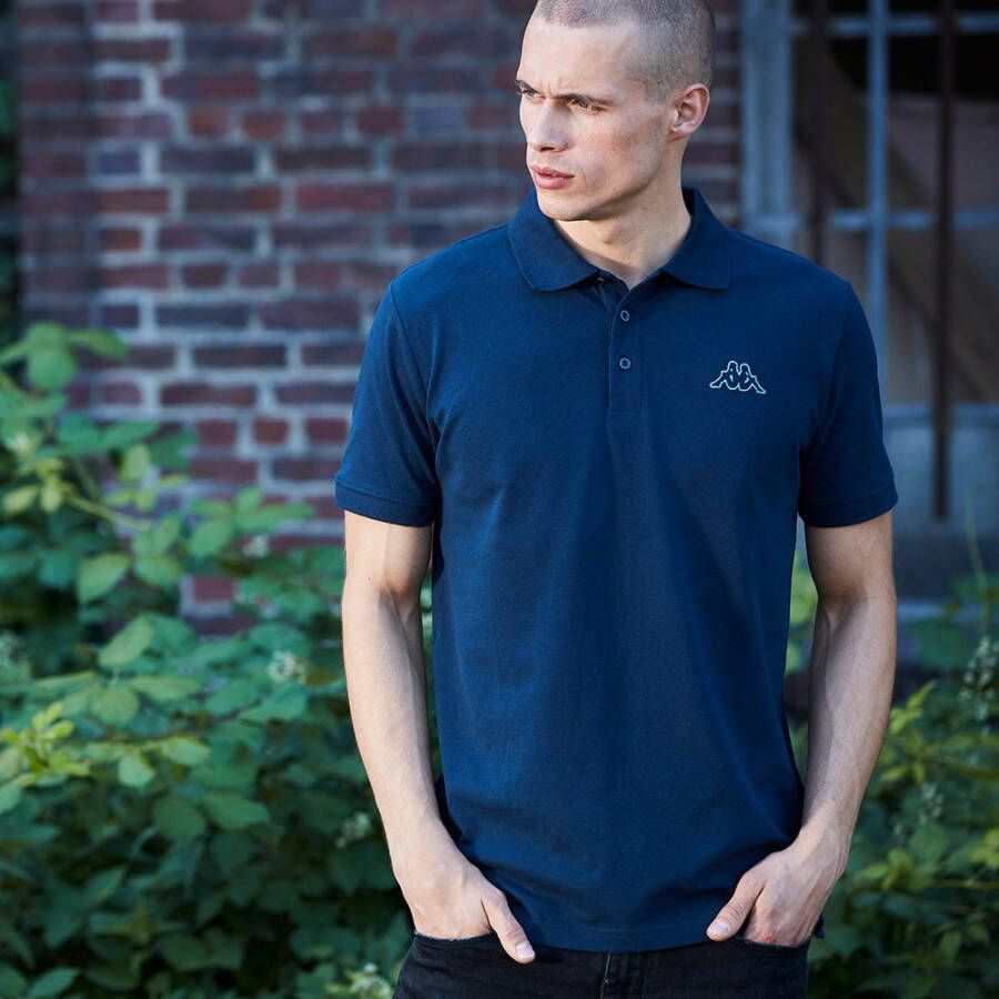 Kappa Poloshirt in grote maten te bes