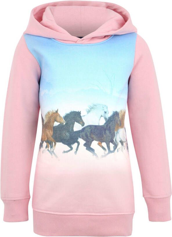 KIDSWORLD Lang sweatshirt met paardenprint