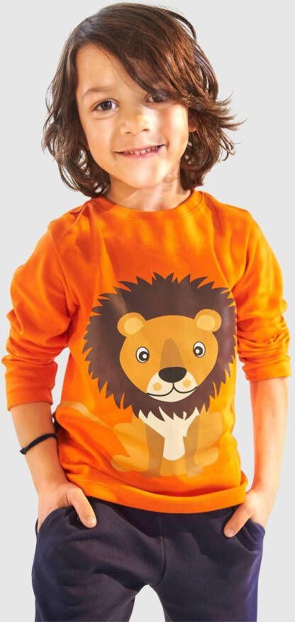 KIDSWORLD Shirt & broek met leeuwenprint (2-delig)