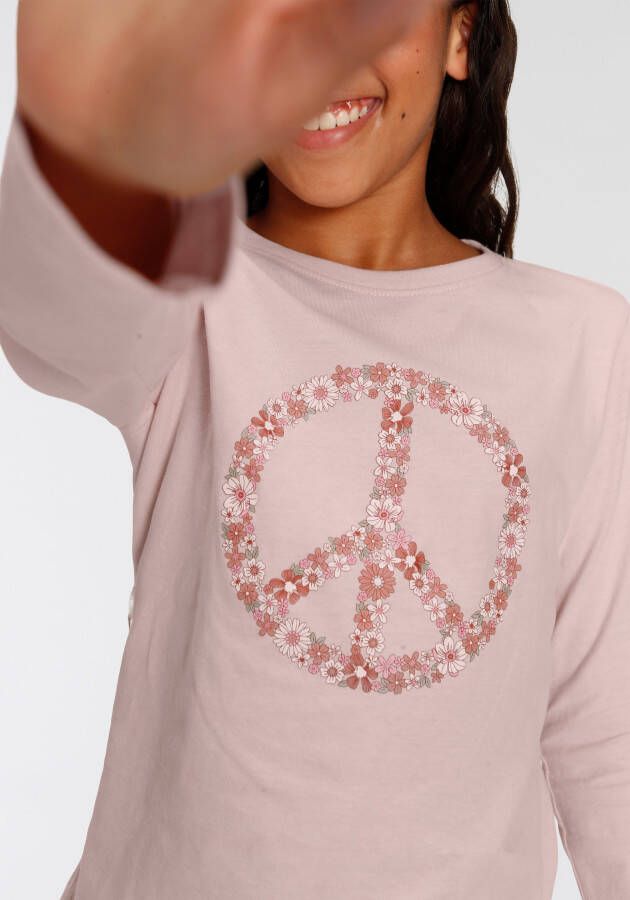 KIDSWORLD Shirt met lange mouwen PEACE Basic model