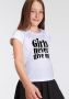 KIDSWORLD T-shirt Girls never give up - Thumbnail 2