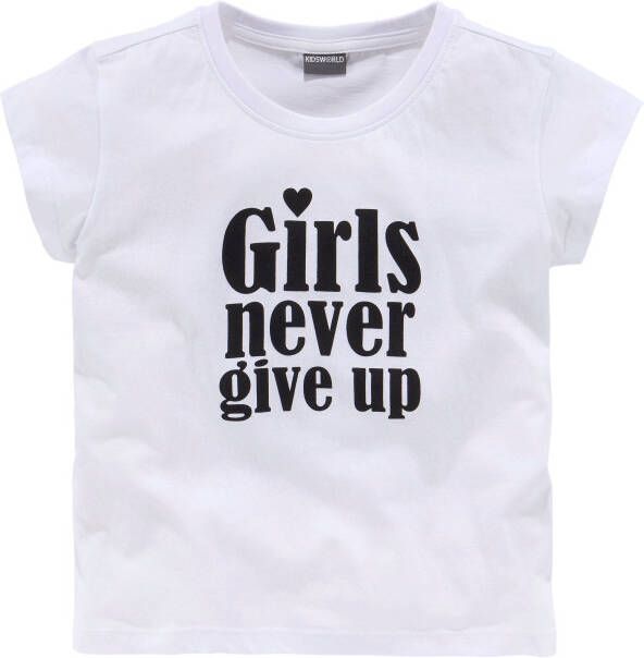 KIDSWORLD T-shirt Girls never give up