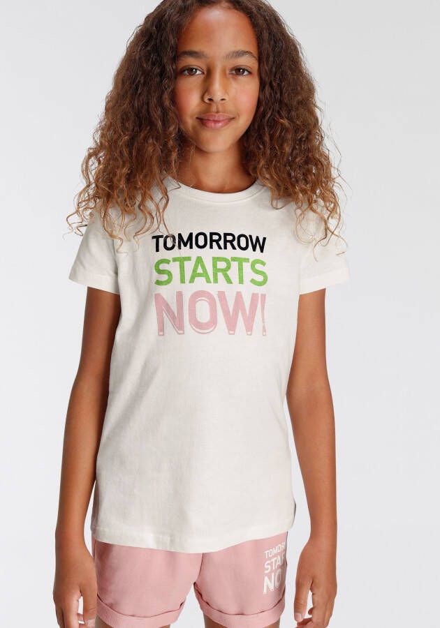 KIDSWORLD T-shirt TOMORROW STARTS NOW! Print