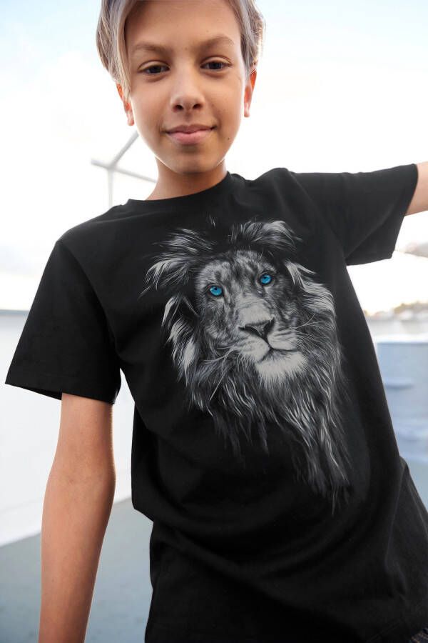 KIDSWORLD T-shirt LION WITH BLUE EYES