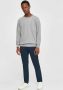 Knowledge Cotton Apparel Sweater Elm Melange Trui Grijs - Thumbnail 4