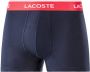 Lacoste 3-Pack Comfortabele Boxershorts met Elastische Tailleband Black Heren - Thumbnail 9